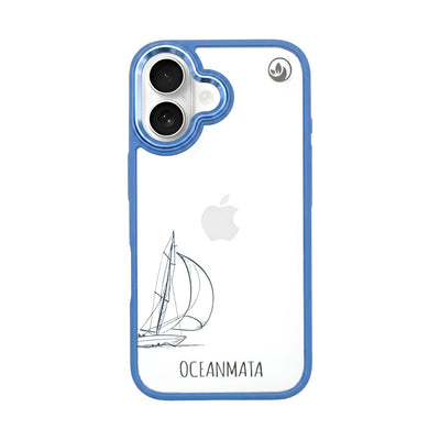 iPhone 16 Case - Line Art Whale - "Raumschot" - sustainable