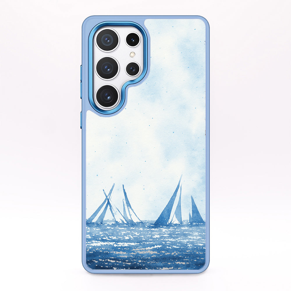 Samsung S25 Ultra Hülle - segeln blau - "BlueHorizon" - nachhaltig