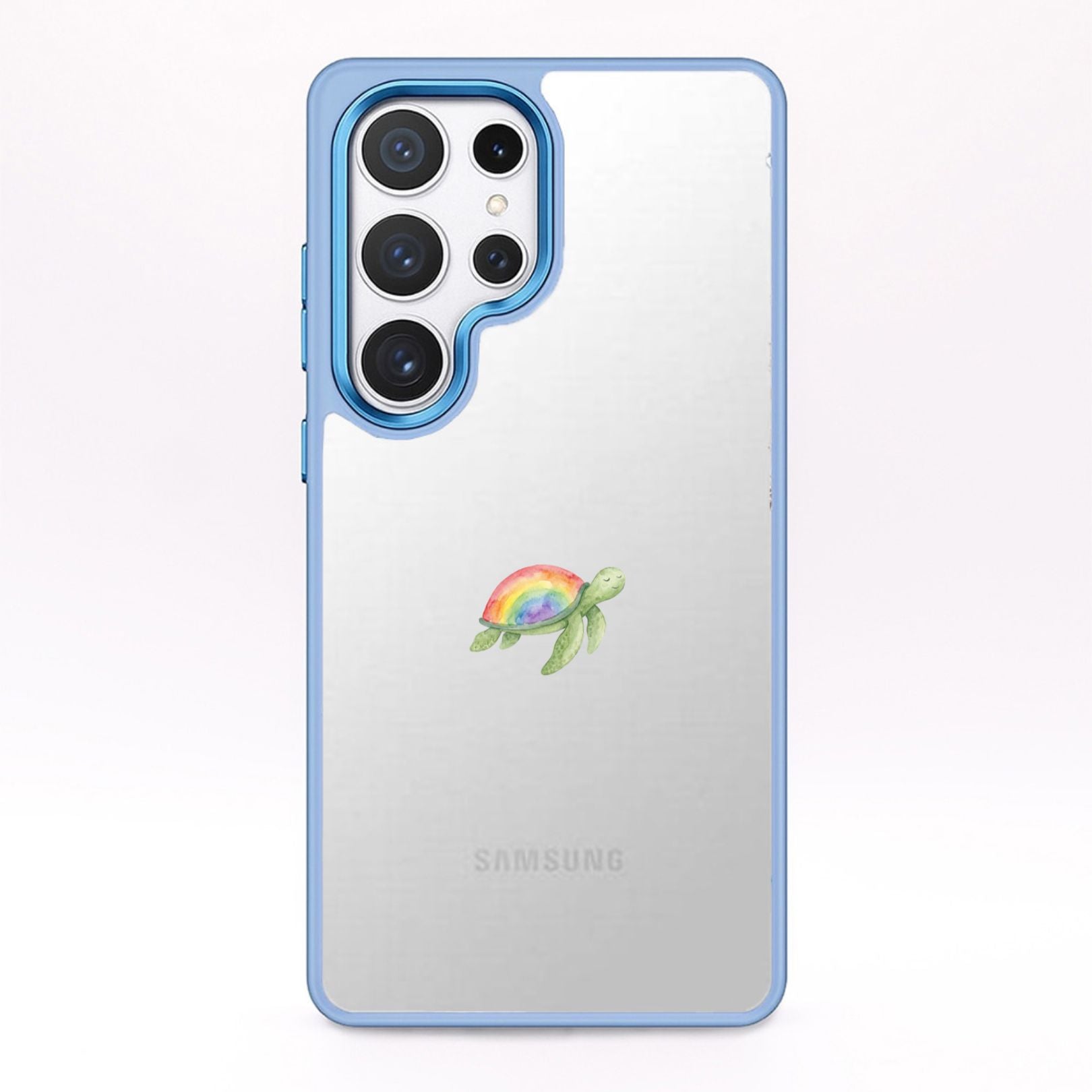 Samsung S24 Hülle - Schildkröte blau - "Queertle" - nachhaltig