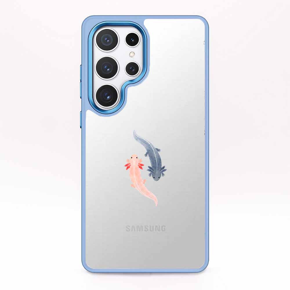 Samsung S25+ Hülle - Axlotl blau - "Axl" - nachhaltig