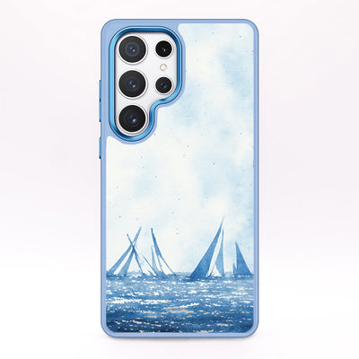 Samsung S24+ Case - Sailing Blue - "BlueHorizon" - Sustainable