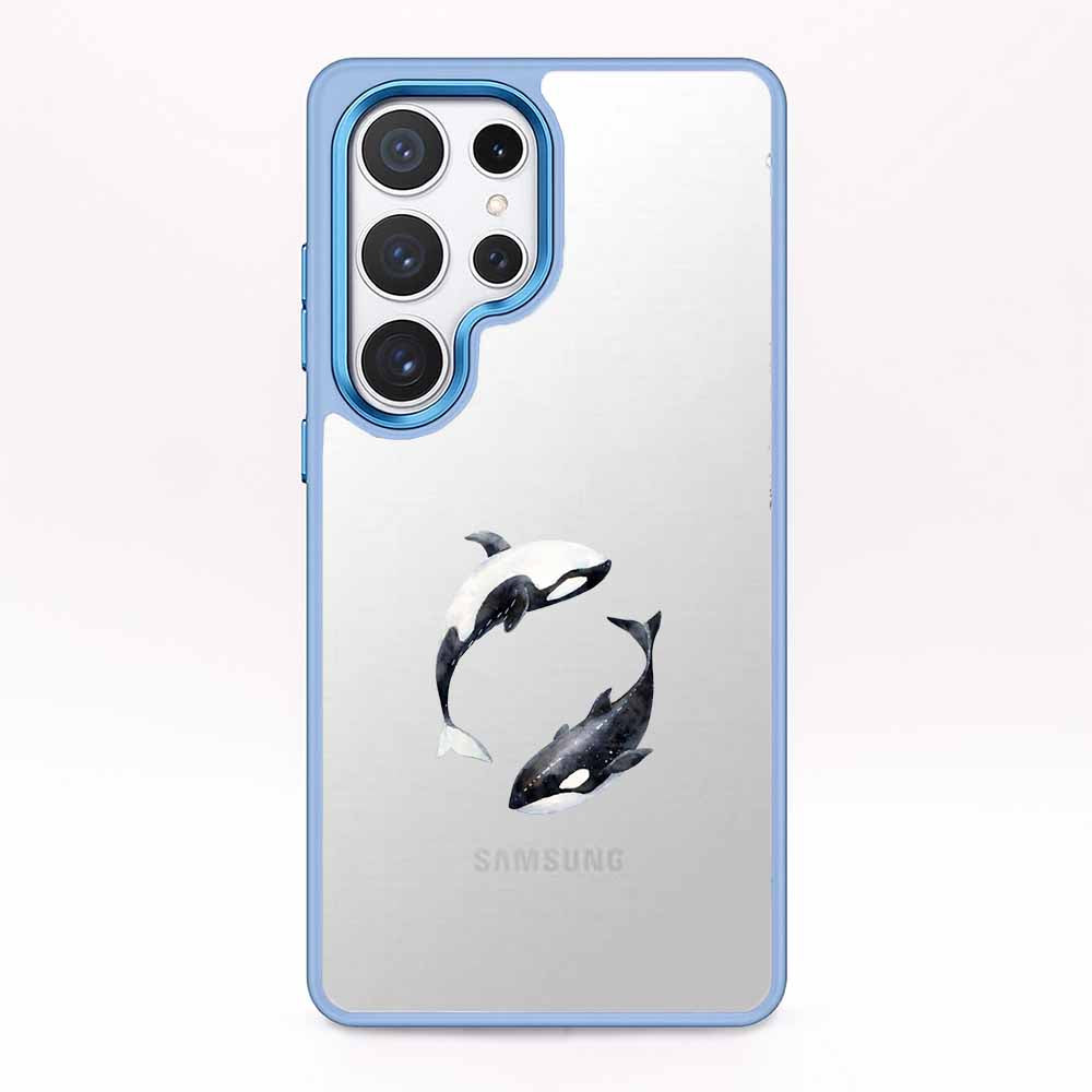 Samsung S24 Ultra Hülle - Orca blau - "OrcaFlow" - nachhaltig