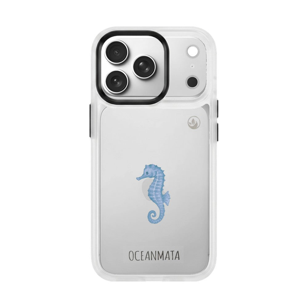 iPhone 17 Pro Case - Seahorse White - "SeahorseTale" - sustainable