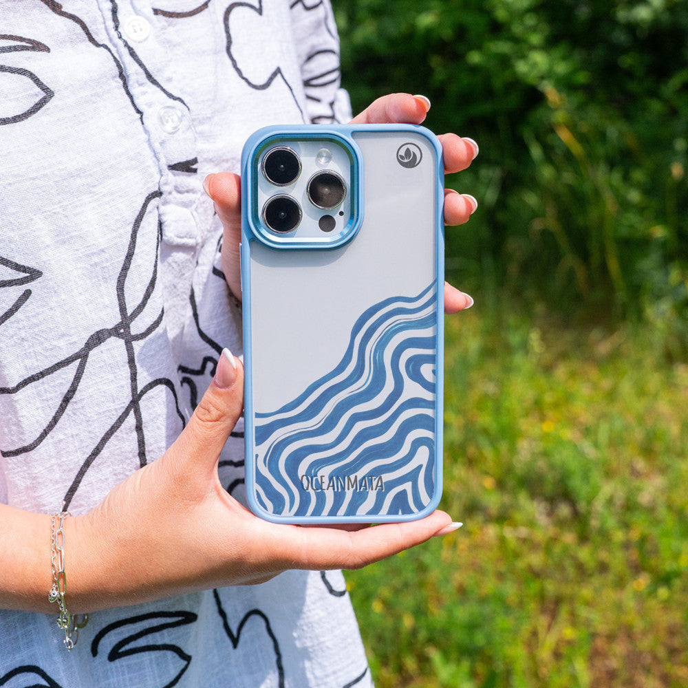 iPhone 15 pro Hülle - Welle abstrakt - "Summerwave" - nachhaltig