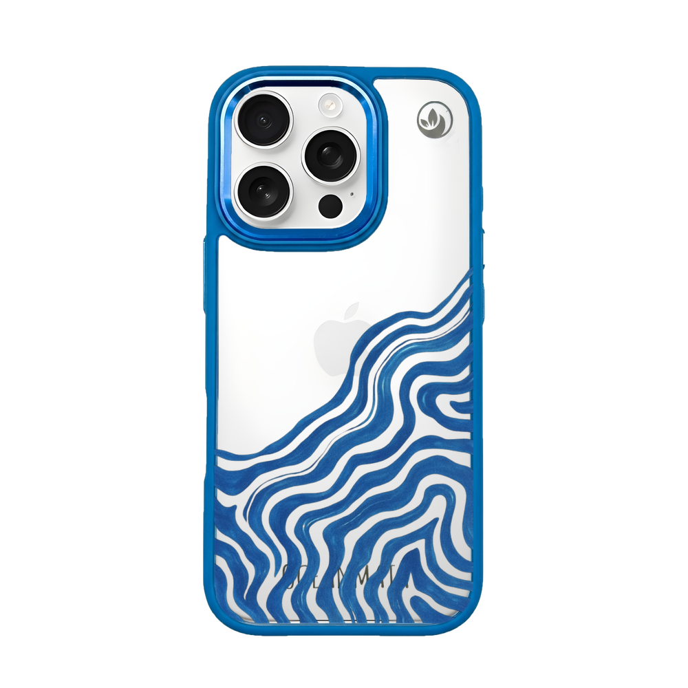 iPhone 16 pro max Hülle - Welle abstrakt - "Summerwave" - nachhaltig
