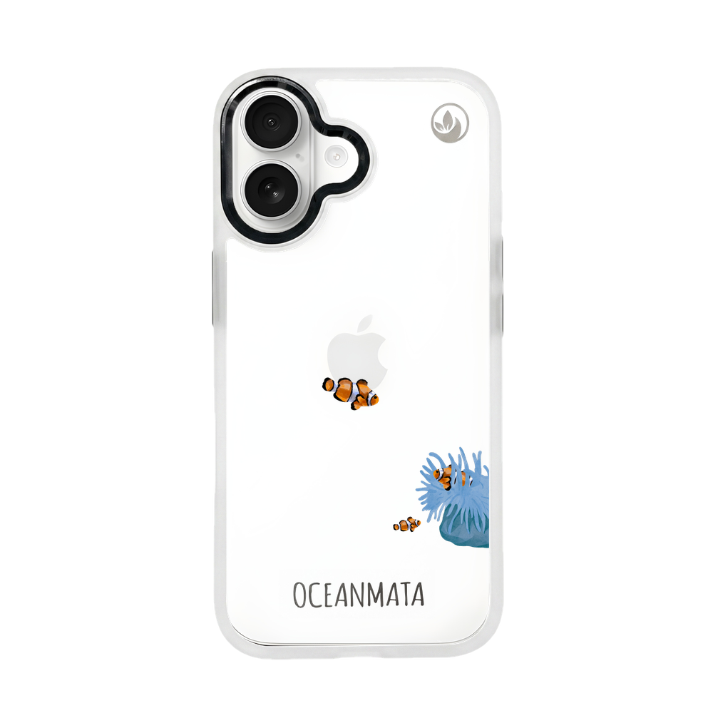 iPhone 17 Hülle - Clownfisch weiß - "Mr.Clown-Fish" - nachhaltig