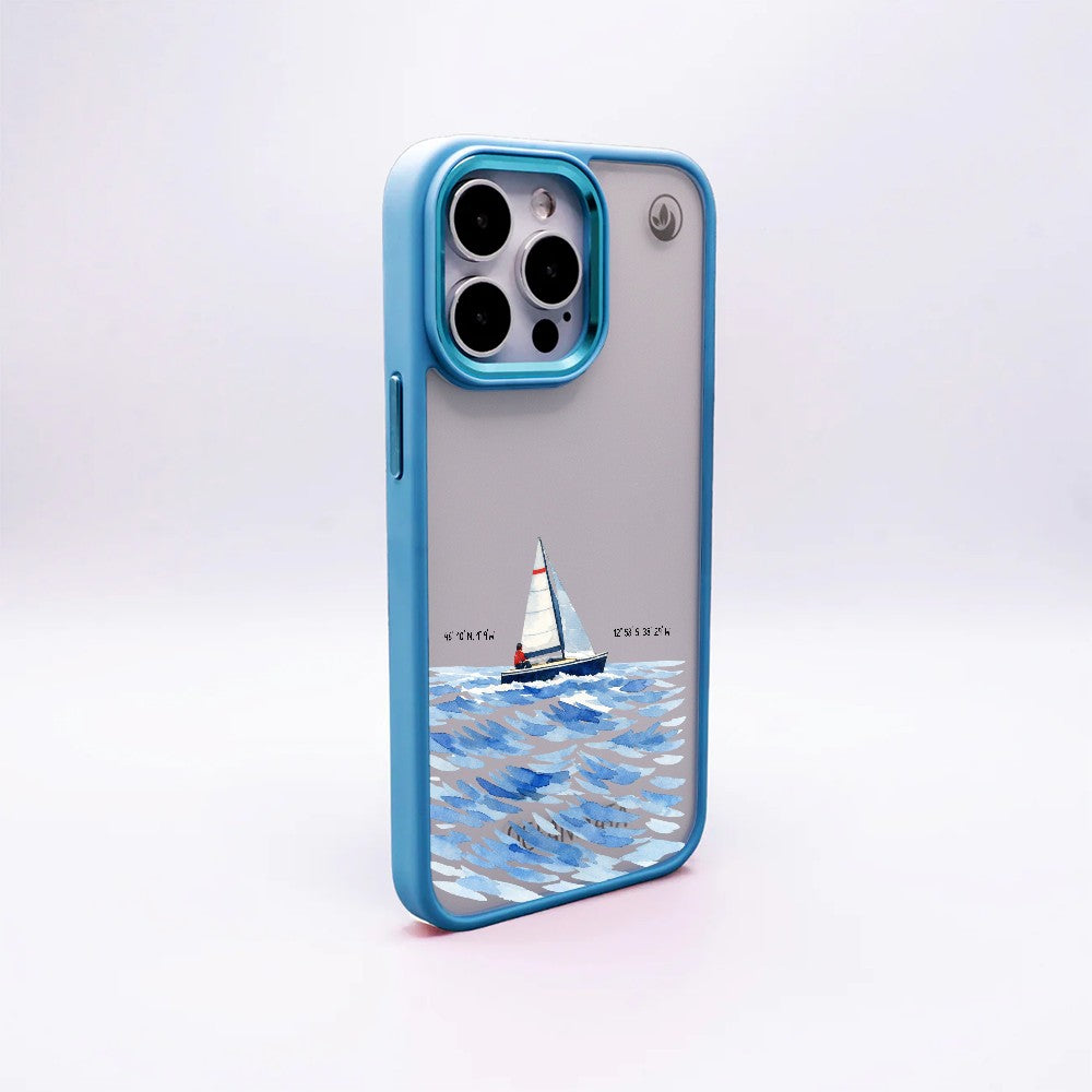 Nachhaltige Handyhülle iPhone 17 Air Towardsthehorizon aus Ocean Plastic — Rückseite
