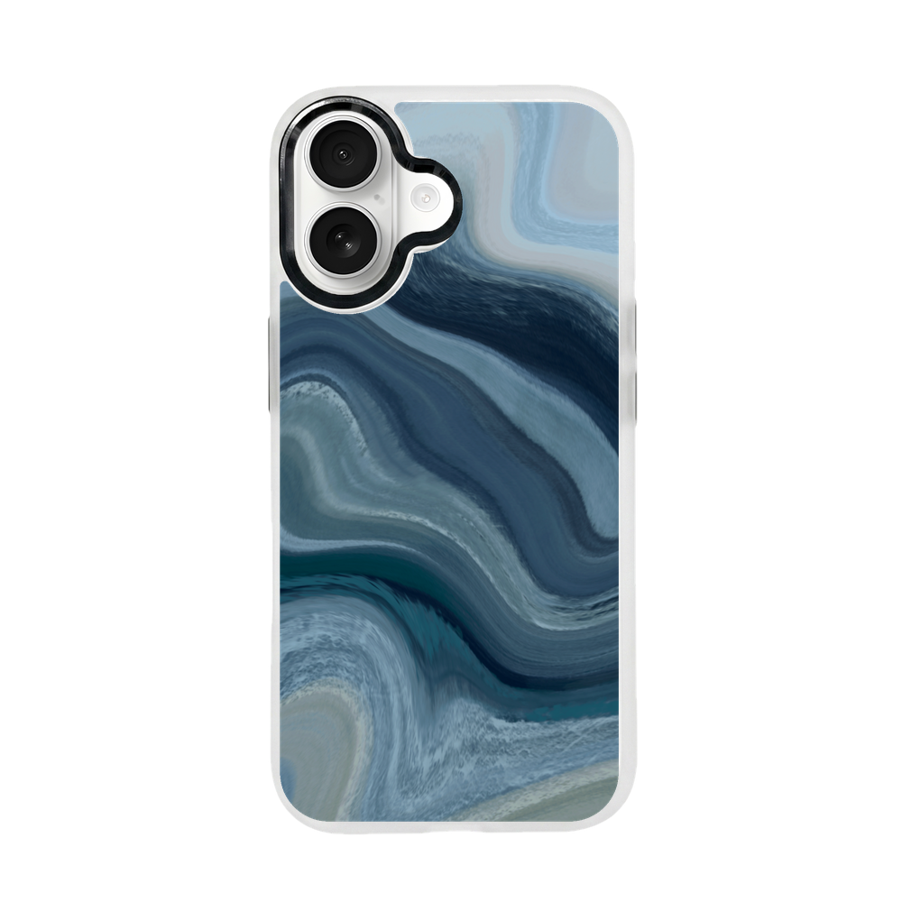 iPhone 17 Hülle - Schildkröten blau - "Silent Wave" - nachhaltig