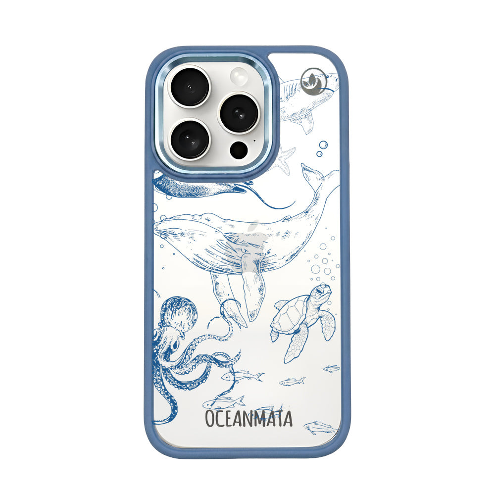 iPhone 15 pro max Hülle - Wal blau - "WhaleLife" nachhaltig