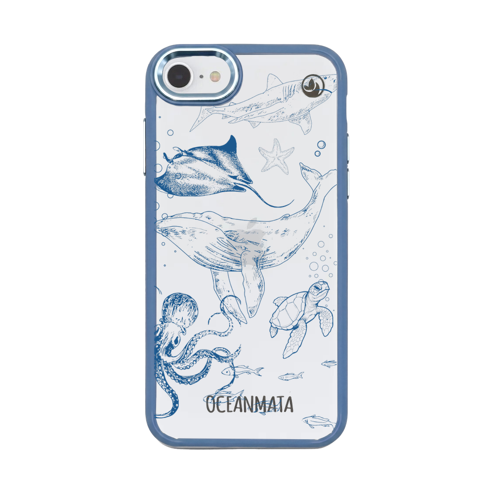 iPhone SE/7/8 Hülle - Wal blau - "WhaleLife" nachhaltig