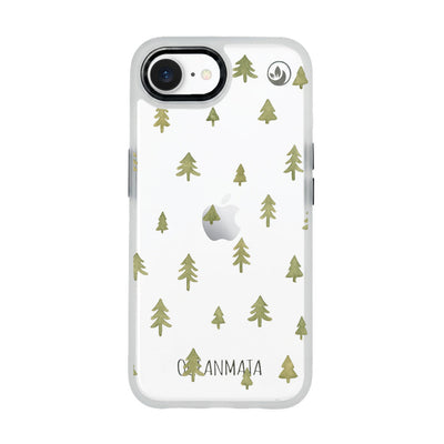 iPhone 16e/17e Case - Winter white - "Winter Forest" - sustainable