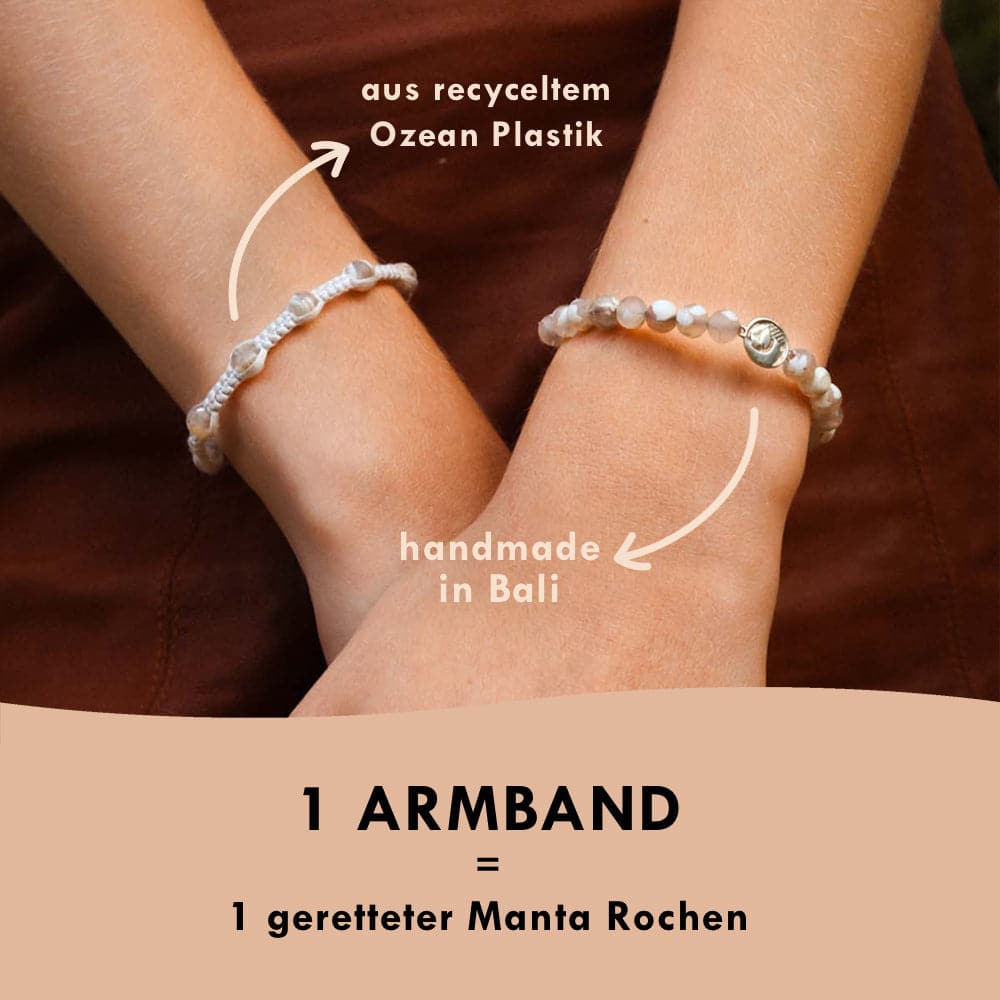 Armband weiß "MANTA"