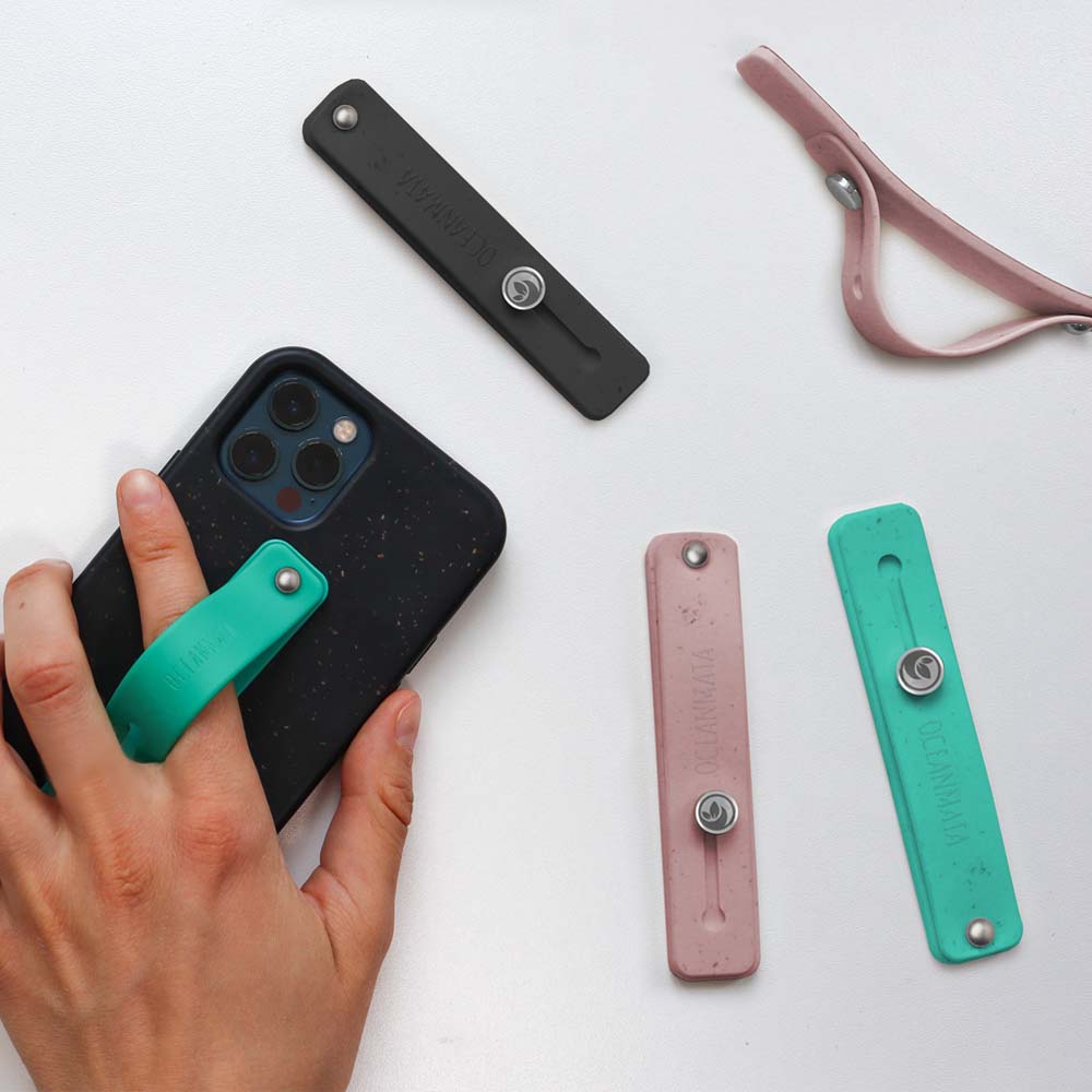 Biologischer Phone Strap - schwarz