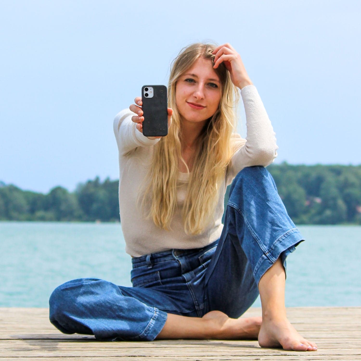 iPhone 16e/17e Hülle - schwarz - nachhaltig – Ansicht 6