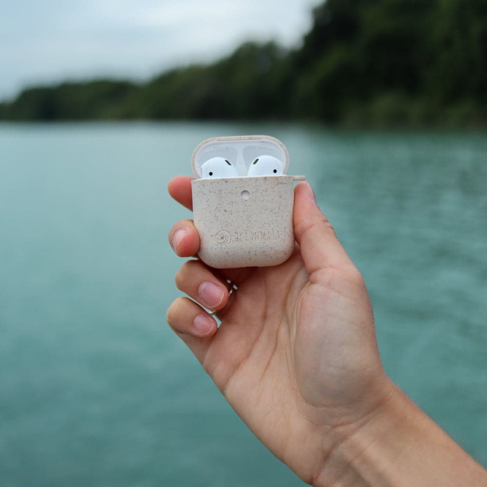 nachhaltige Apple AirPod Case 1/2 - Hülle - weiß – Ansicht 3