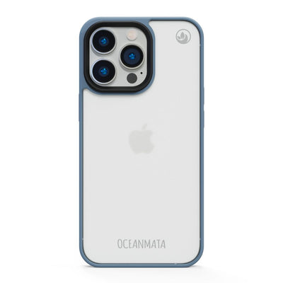 iPhone 16e/17e Hülle - durchsichtig ozeanblau - nachhaltig