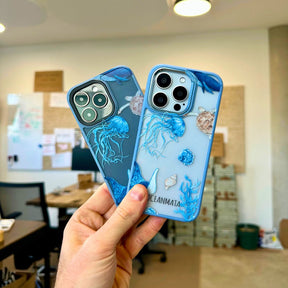 iPhone 15 pro Hülle - Schildkröte bunt - "Turtle & Friends" - nachhaltig