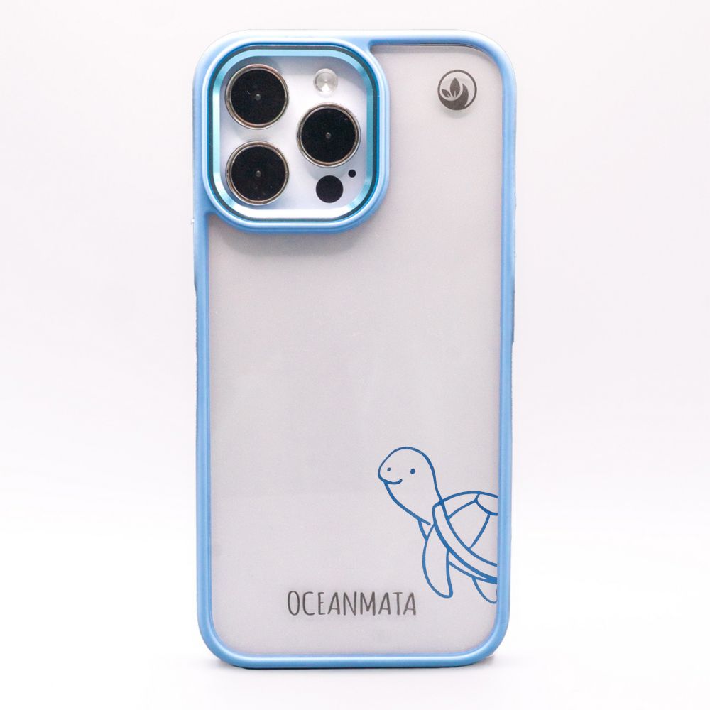 iPhone 16 pro Hülle - Schildkröte blau - "Schildi" - nachhaltig