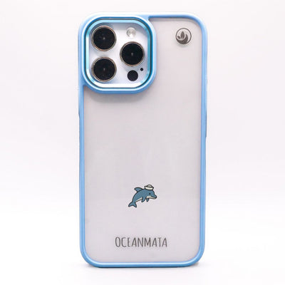 iPhone 17 pro max Hülle - Delfin blau - "Captain Dolphin" - nachhaltig