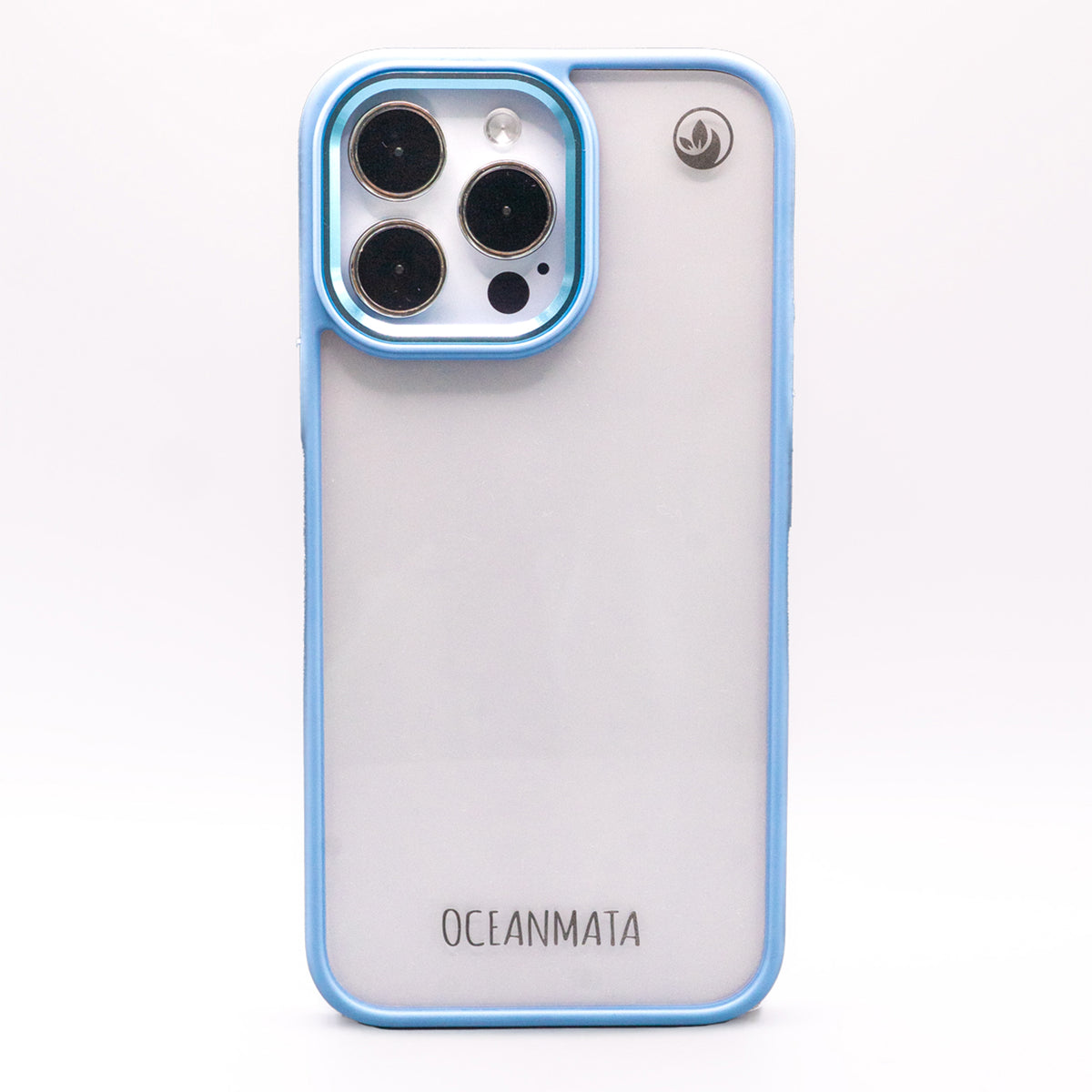 iPhone 15 pro Hülle - durchsichtig ozeanblau - nachhaltig