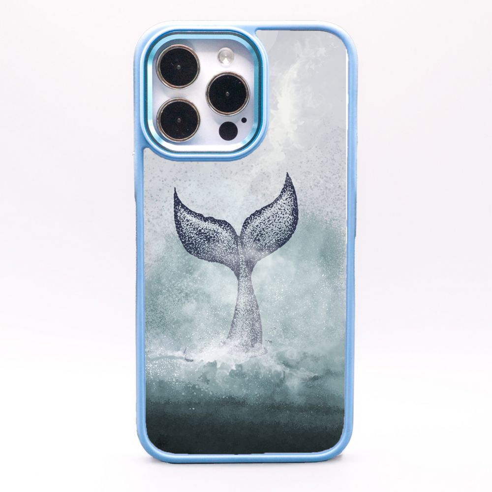 iPhone 11 pro Hülle - Delfin blau - "Dolphin" - nachhaltig