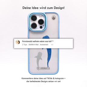 iPhone 17 pro max Hülle - Walhai blau - "Walhai" - nachhaltig