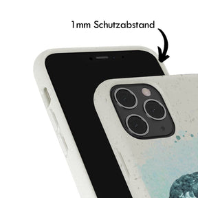 iPhone 12 pro / iPhone 12 Hülle - Schildkröte grün - "Baby Turtle" - nachhaltig