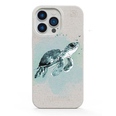 iPhone 16 pro Hülle - Schildkröte grün - "Baby Turtle" - nachhaltig