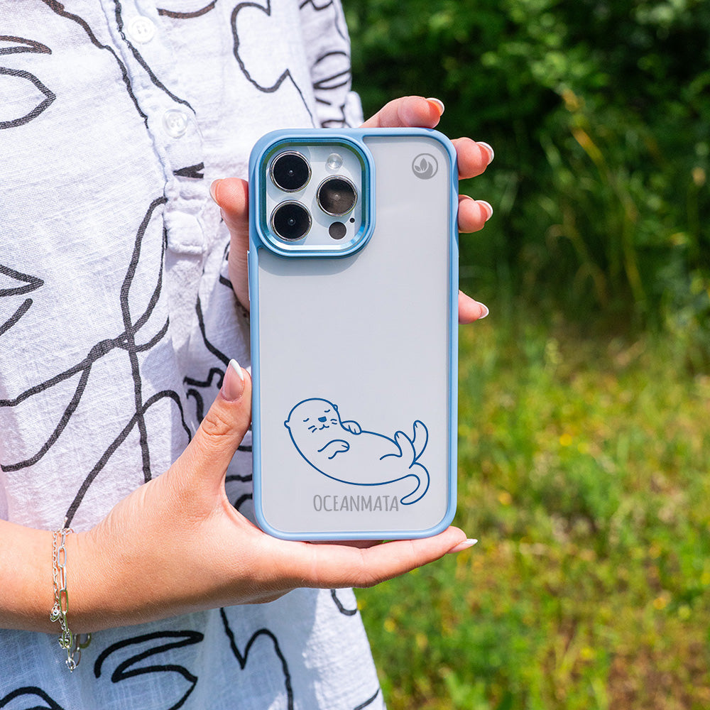 iPhone 16 Hülle - Otter blau - nachhaltig