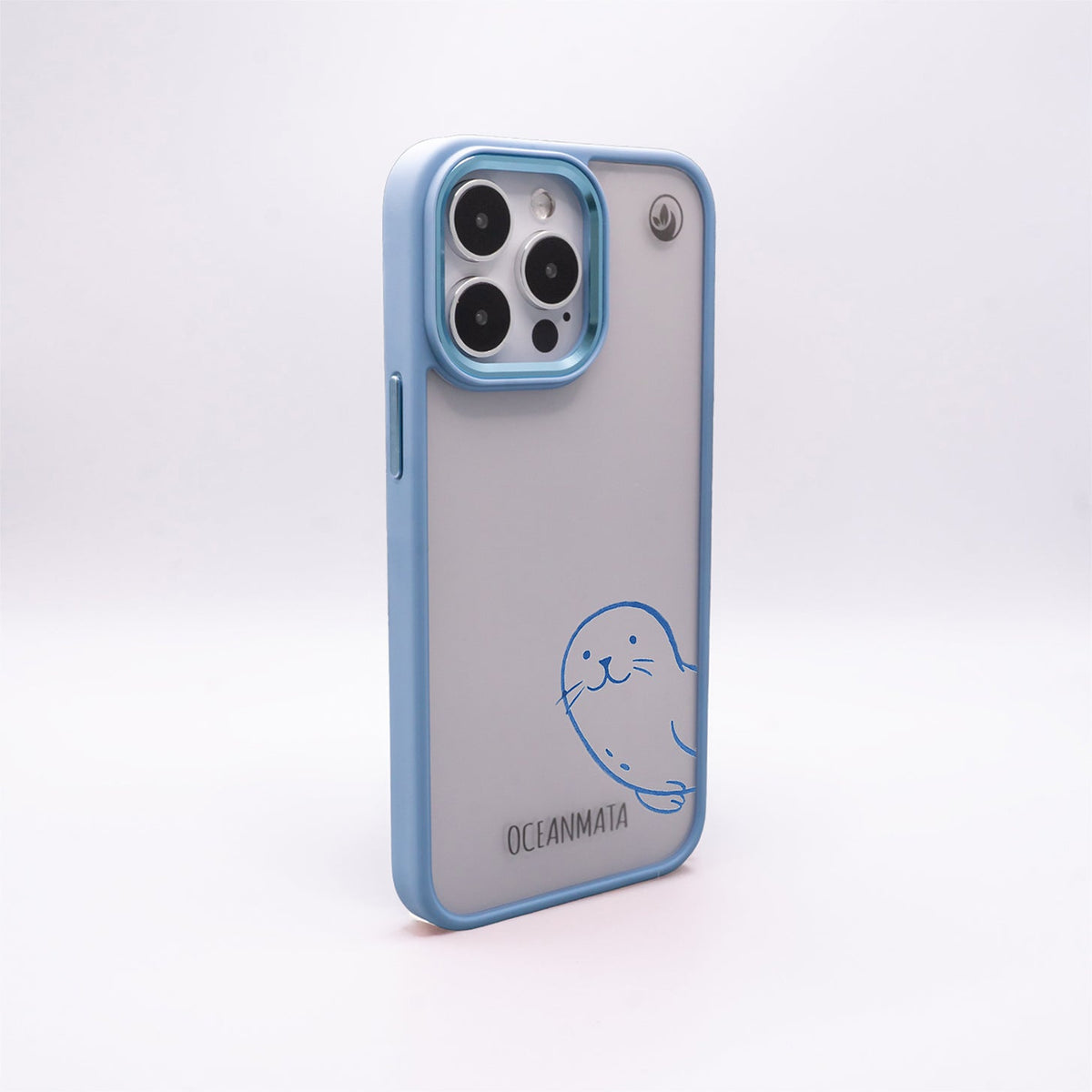 iPhone 13 Hülle - Robbe blau - "Robby" - nachhaltig