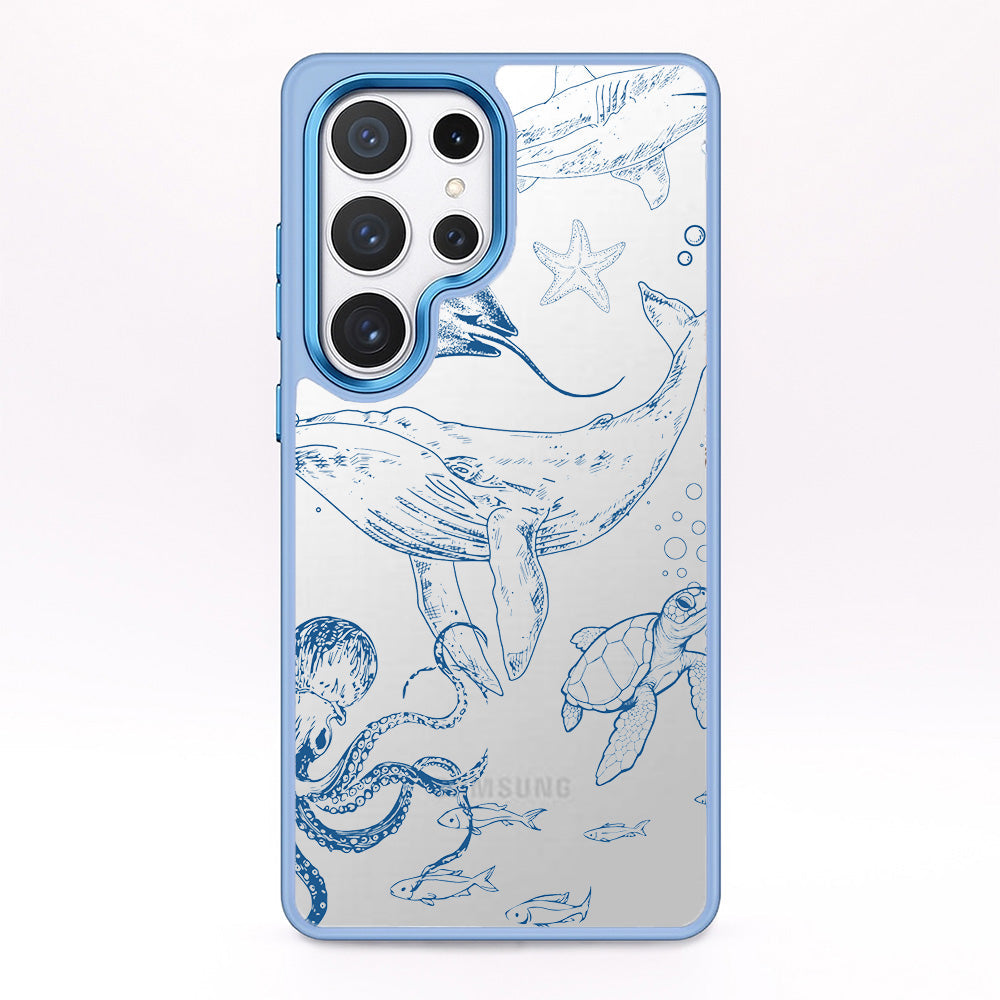 Samsung S24 Hülle - Wal blau - "WhaleLife" nachhaltig