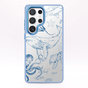 Samsung S24 Hülle - Wal blau - "WhaleLife" nachhaltig