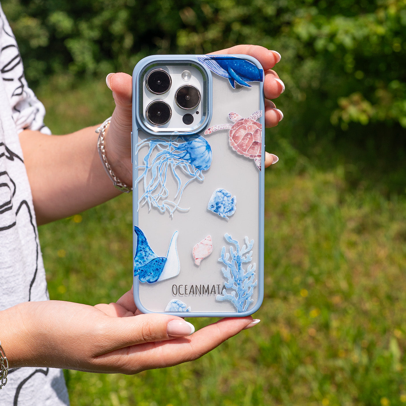 iPhone 17 Air Hülle - Schildkröte bunt - "Turtle & Friends" - nachhaltig