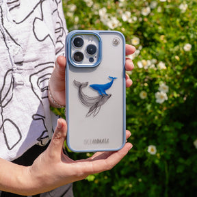 iPhone 16 pro max Hülle - Wal blau - "BlueWhale" - nachhaltig