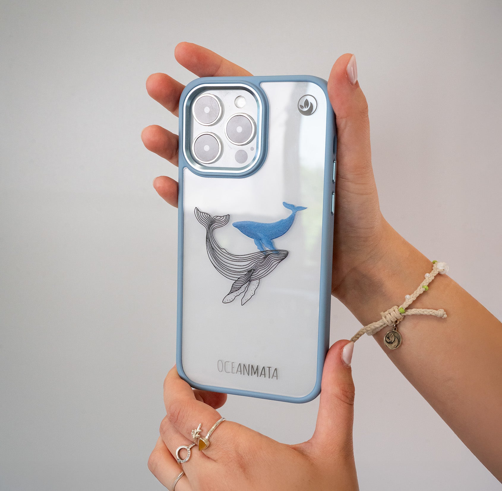 nachhaltige Apple iPhone Hülle "OceanCase - BlueWhale"