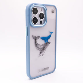 iPhone 14 pro Hülle - Wal blau - "BlueWhale" - nachhaltig