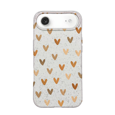 iPhone 17 Air Hülle - Herz weiß - "AutumnLove" - nachhaltig