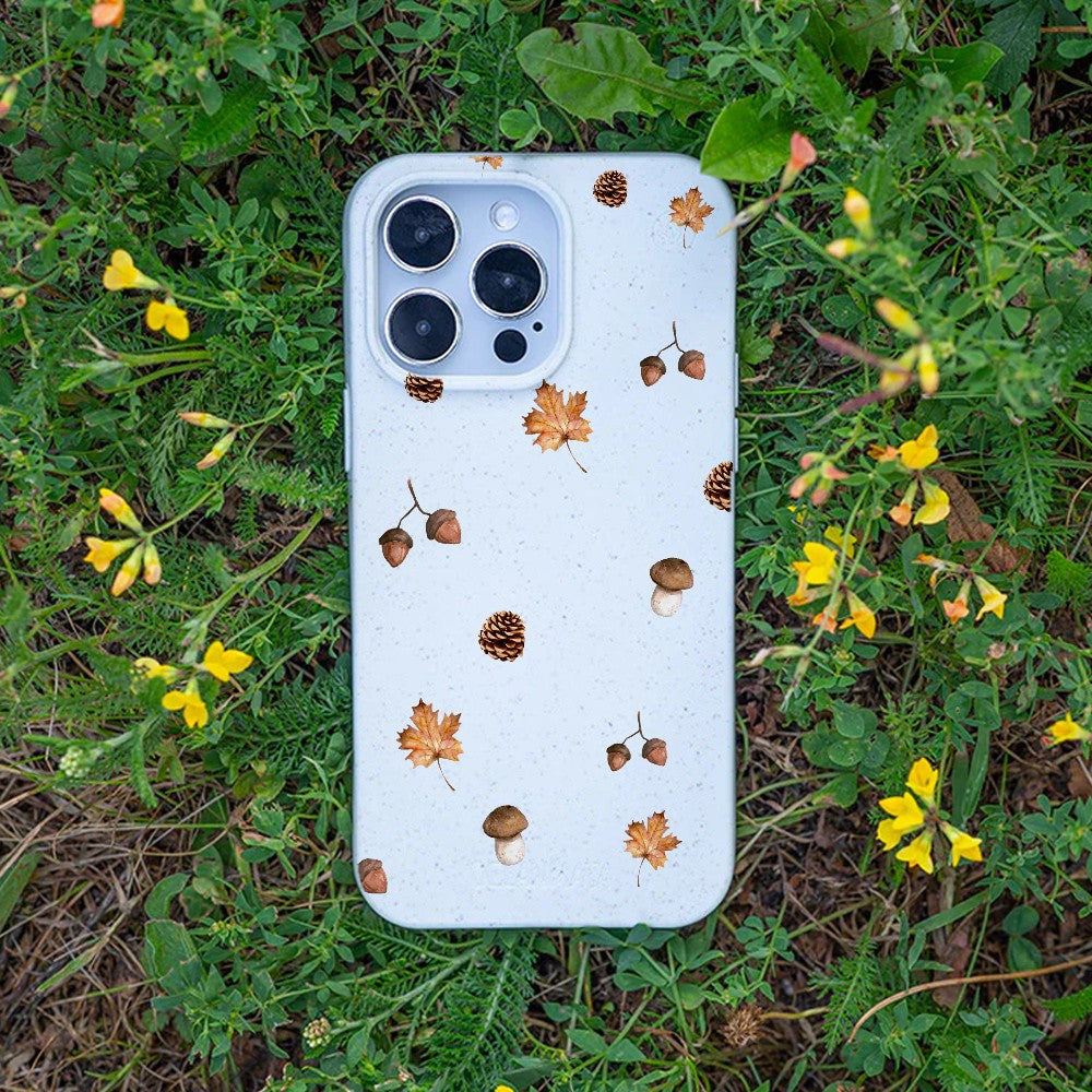 Biologisch abbaubare Handyhülle iPhone 16e Autumnseason — kompostierbar — Bonus