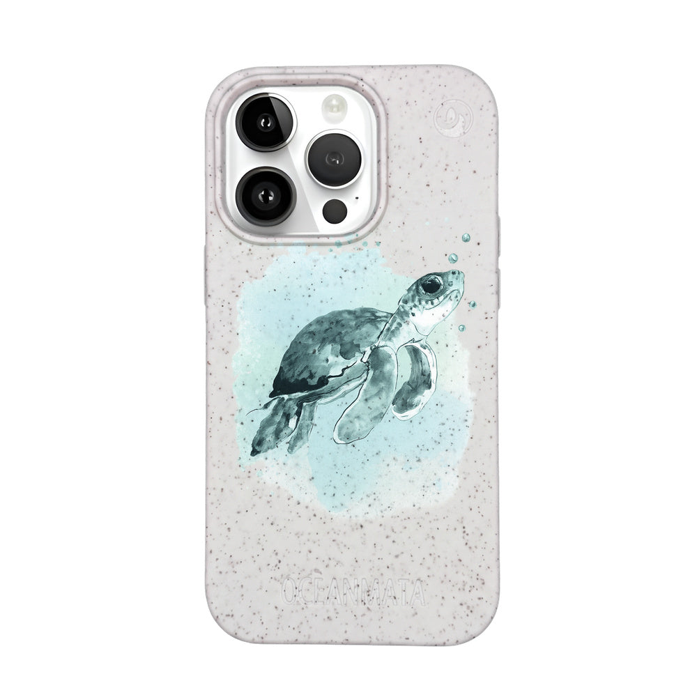 iPhone 14 pro Hülle - Schildkröte grün - "Baby Turtle" - nachhaltig