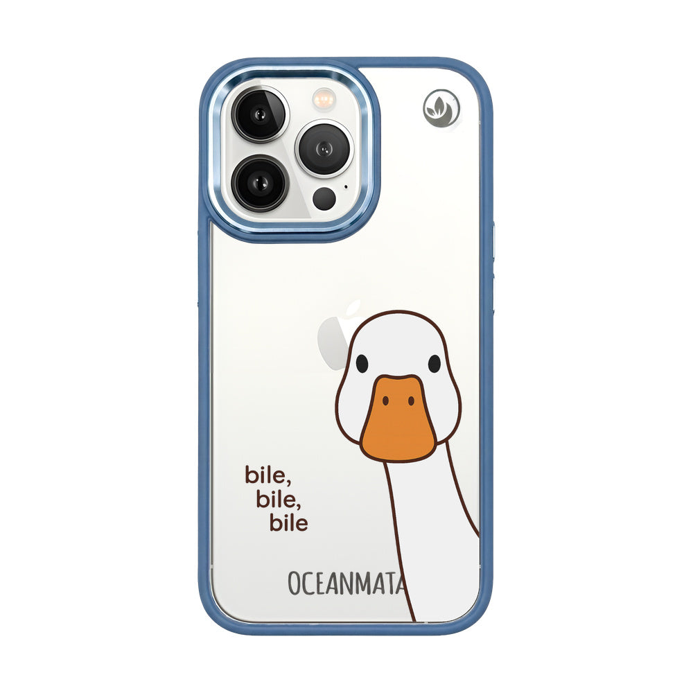 iPhone 13 pro Hülle - Ente weiß - "Bile Bile Bile" - nachhaltig