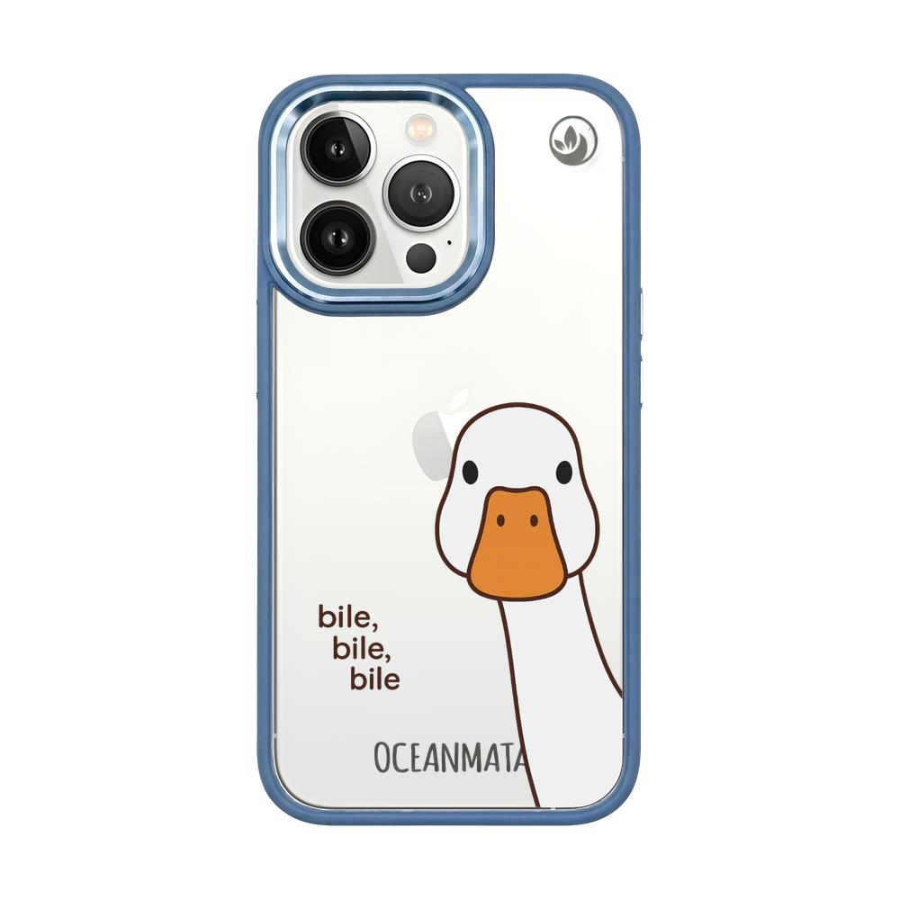 iPhone 13 pro Hülle - Ente weiß - "Bile Bile Bile" - nachhaltig