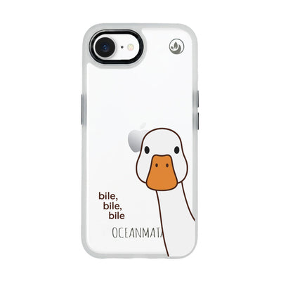 iPhone 16e/17e Hülle - Ente weiß - "Bile Bile Bile" - nachhaltig