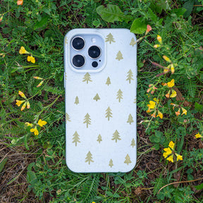 iPhone 16 Hülle - Winter weiß - "Winterwald" - nachhaltig