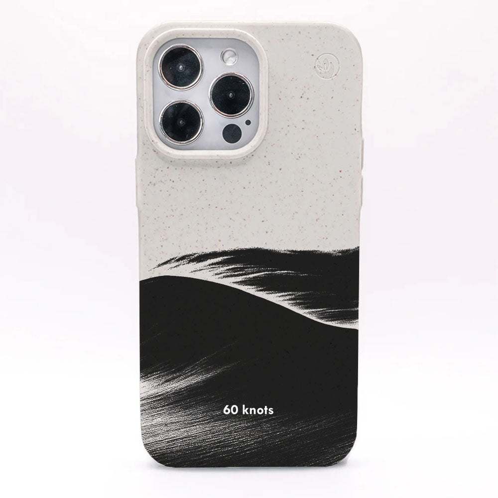 iPhone 14 Hülle - Düne weiß - "60knots" - nachhaltig