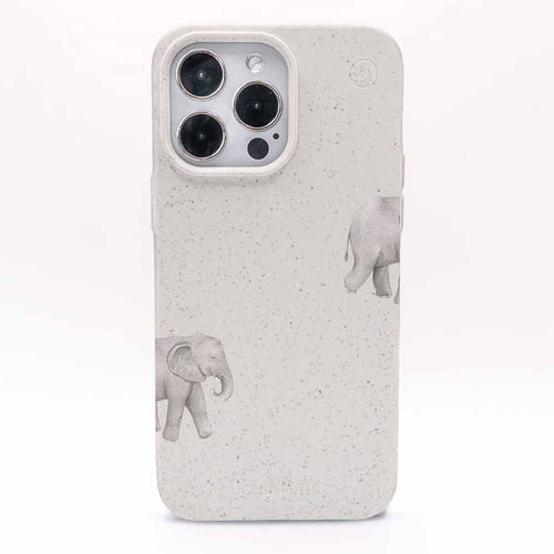 iPhone 11 pro Hülle - Elefant weiß - "Ele-Fant" - nachhaltig
