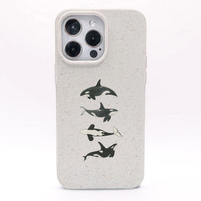 iPhone 17 Hülle - Orca weiß - "OrcaFamily" - nachhaltig