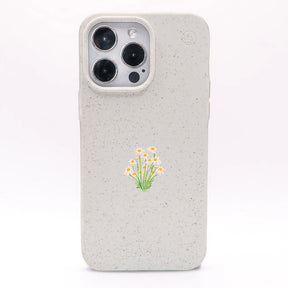 iPhone 17 Air Hülle - Blumen weiß - "Daisy" - nachhaltig