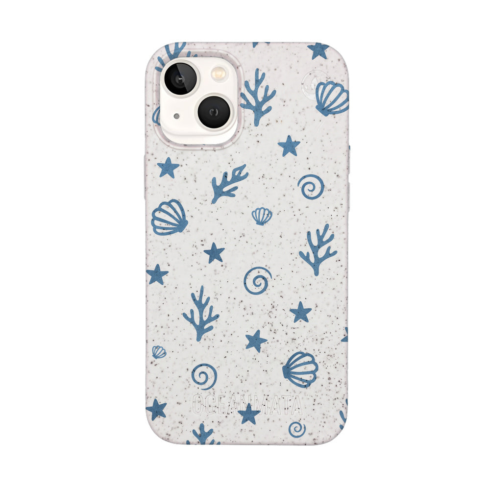 iPhone 13 mini Case - Coral White - "BlueCoralLife" - sustainable