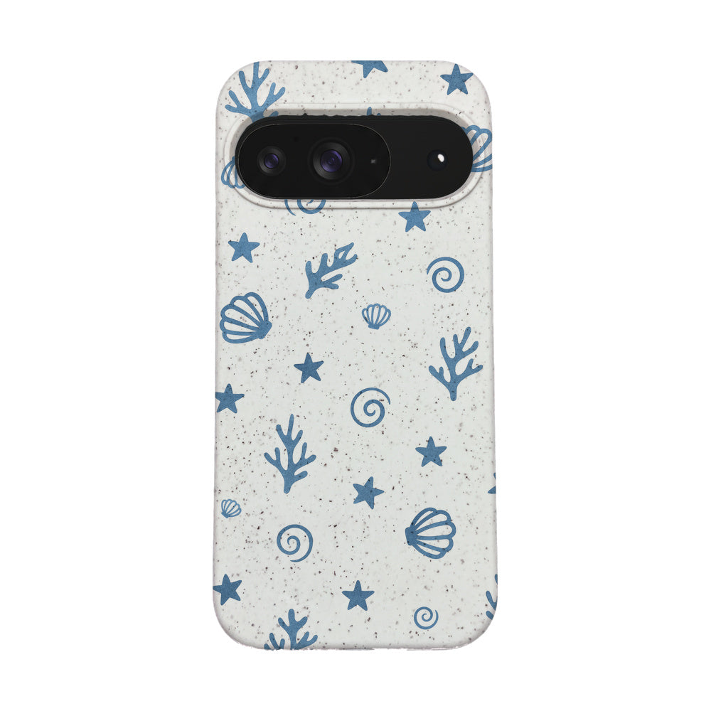 Biologisch abbaubare Handyhülle Google Pixel 9 / 9 Pro Bluecorallife — kompostierbar — Vorderseite
