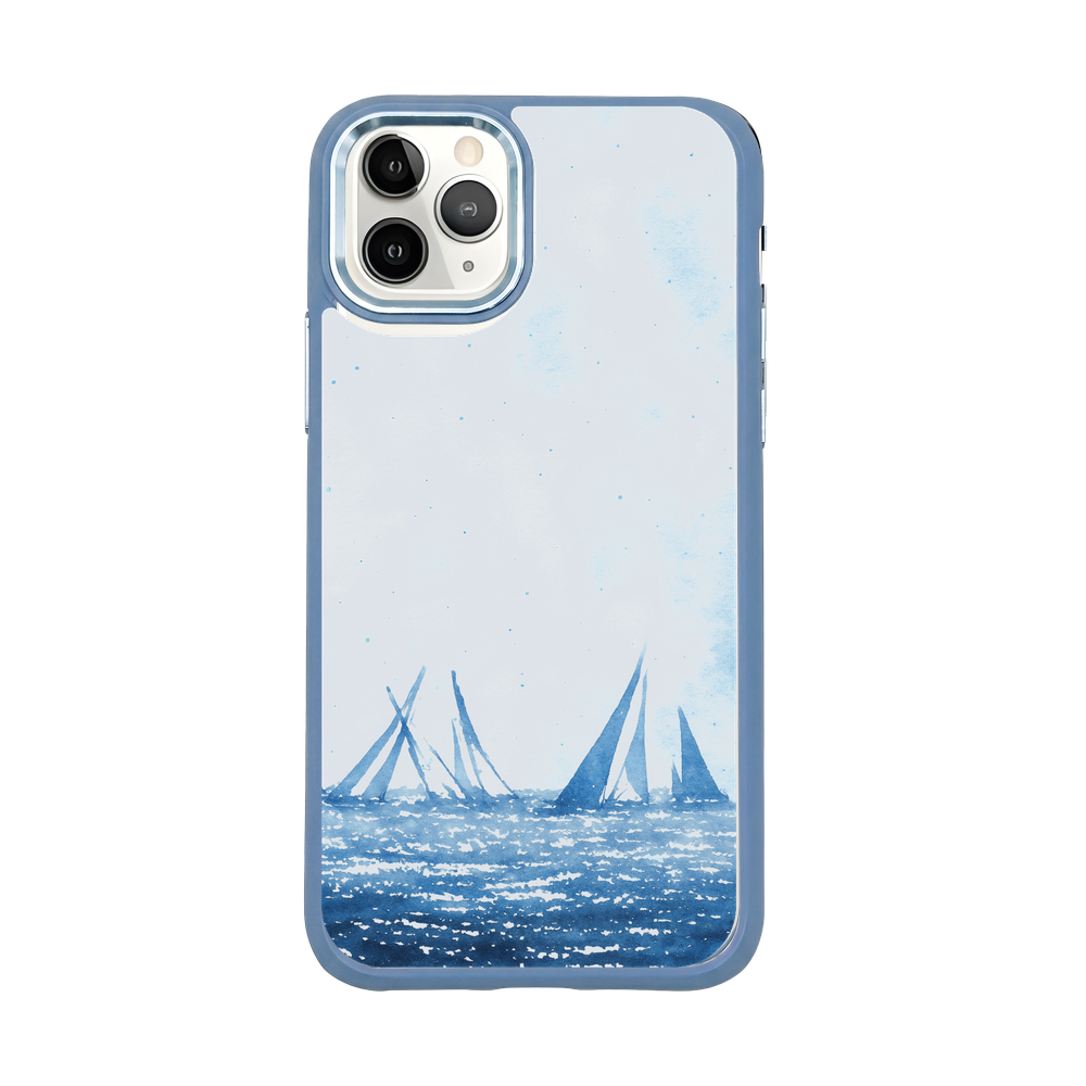 iPhone 11 pro Hülle - segeln blau - "BlueHorizon" - nachhaltig